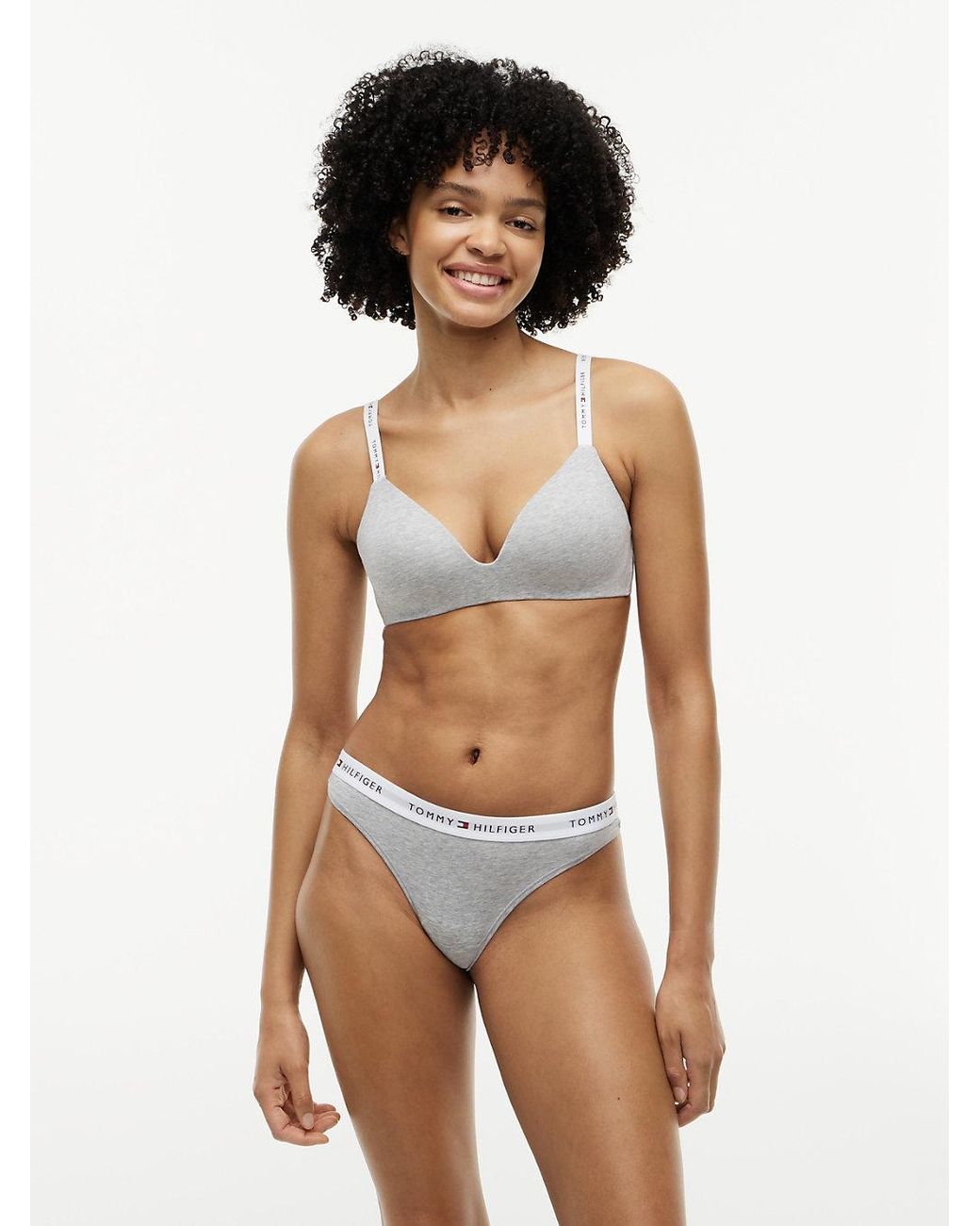 Tommy Hilfiger Gray Repeat Logo Waistband Briefs