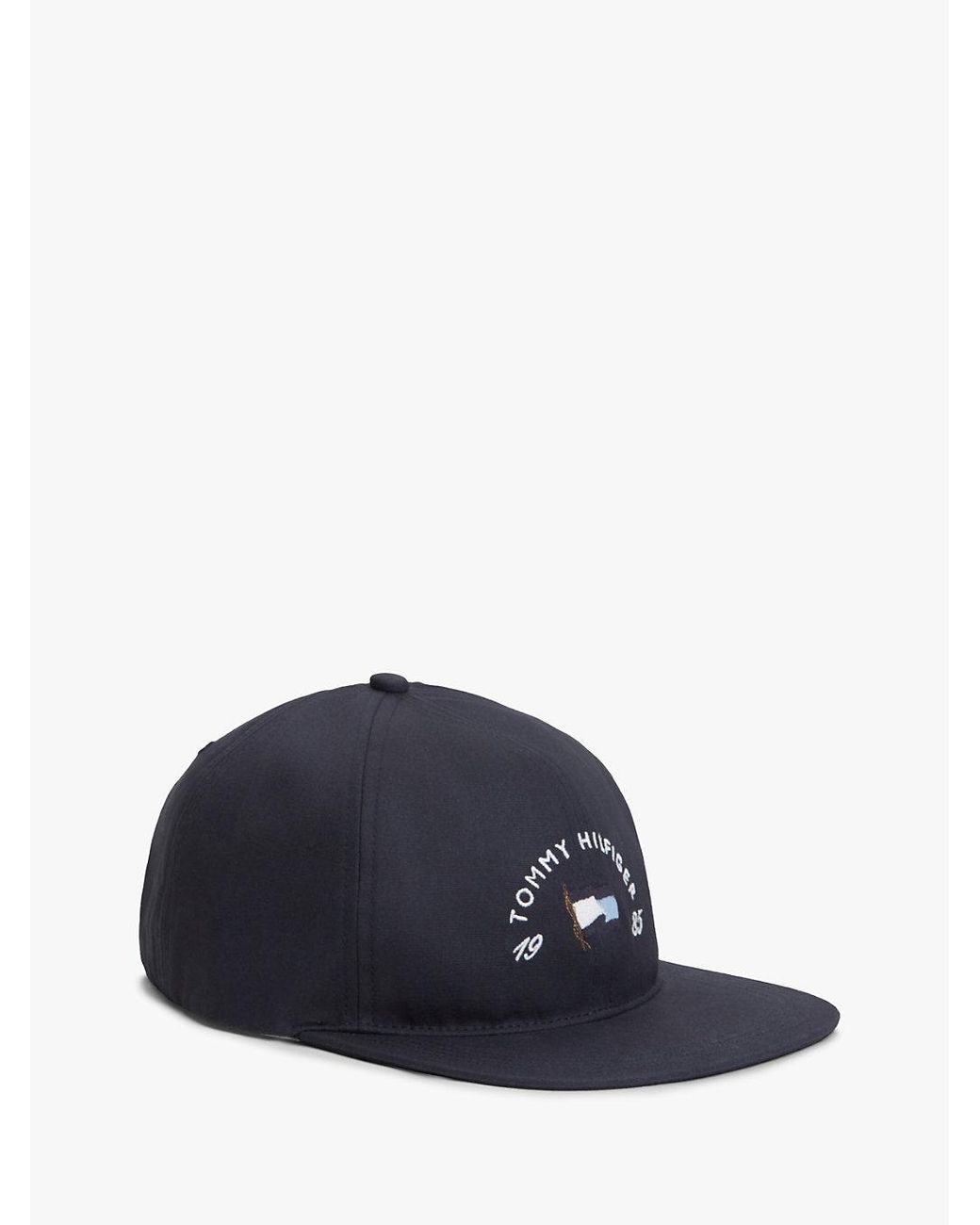 Tommy Hilfiger Blue Heritage Canvas Logo Embroidery Baseball Cap for men
