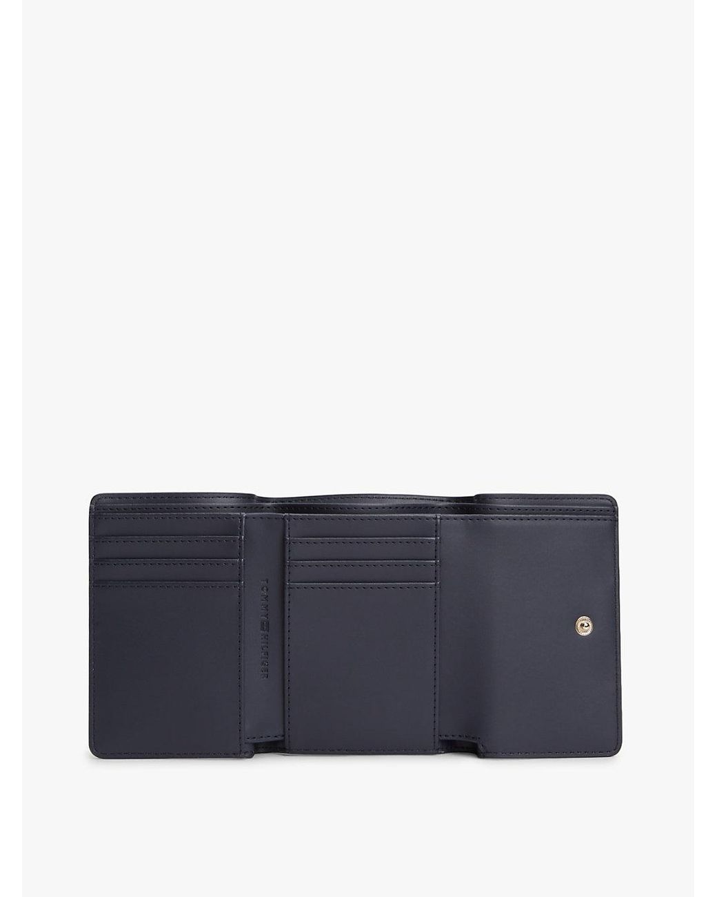 Tommy Hilfiger Black Hilfiger Icon Signature Trifold Wallet