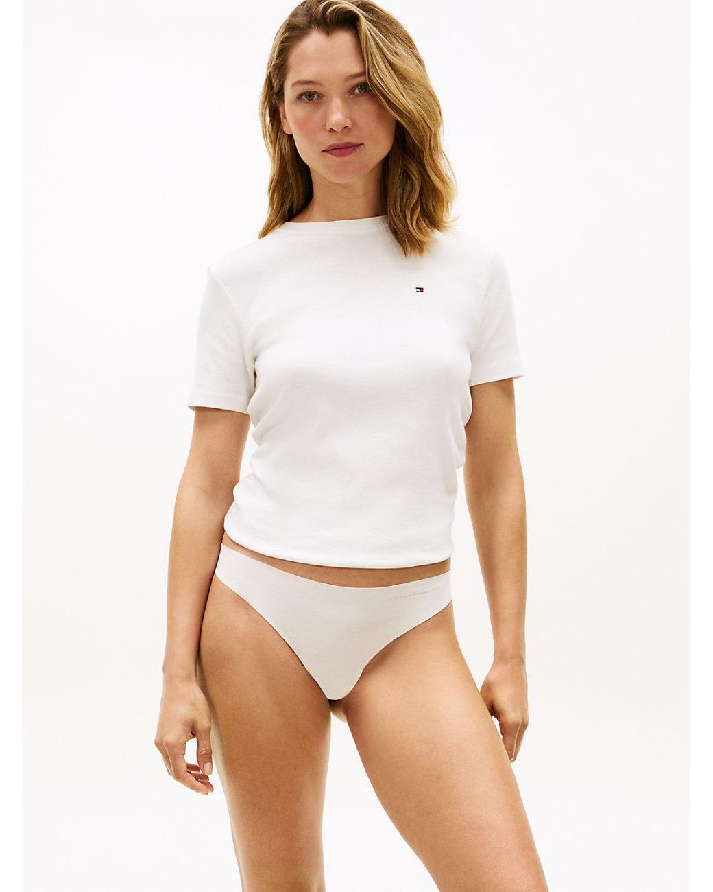 Lot De 3 Strings En Maille À Logo Tommy Hilfiger en coloris Natural