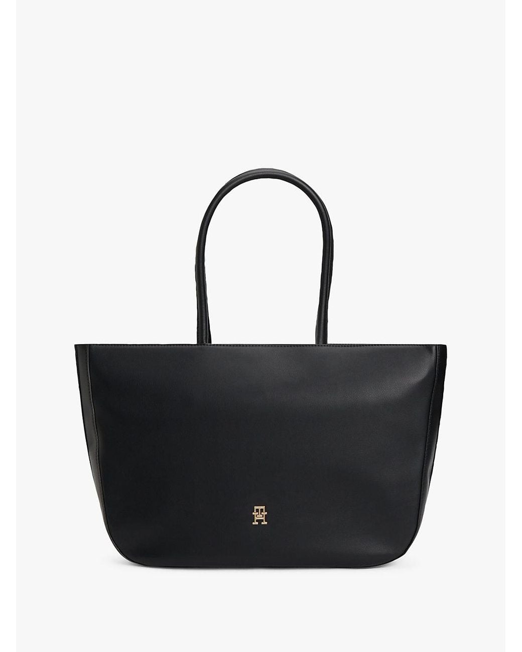 Tommy Hilfiger Black Hilfiger Icon Logo Tape Tote Bag