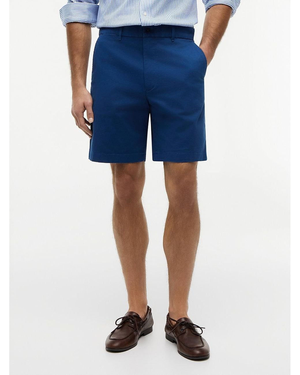 Tommy Hilfiger Blue Dover Twill Regular Fit Chino Shorts for men