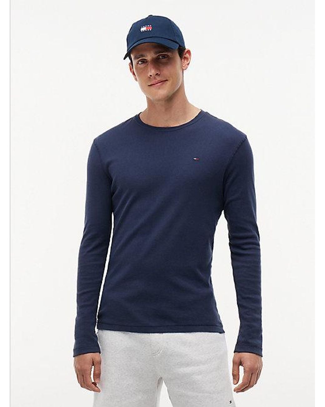 Tommy Hilfiger Blue Long Sleeve Slim Fit T-Shirt for men