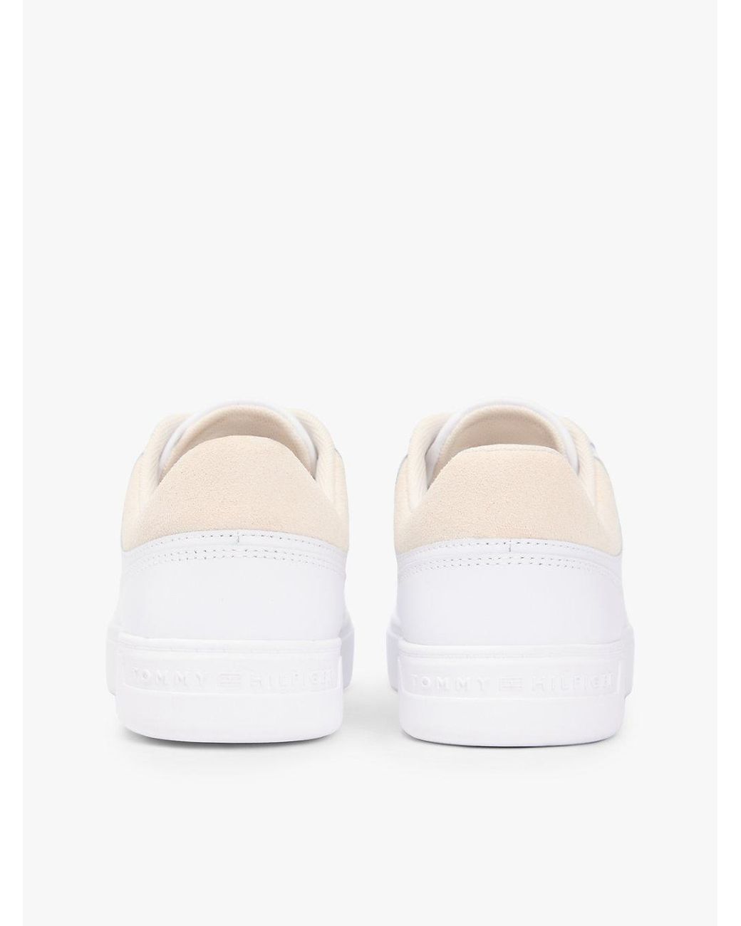 Tommy Hilfiger Multicolor Leather Embossed Logo Cupsole Trainers