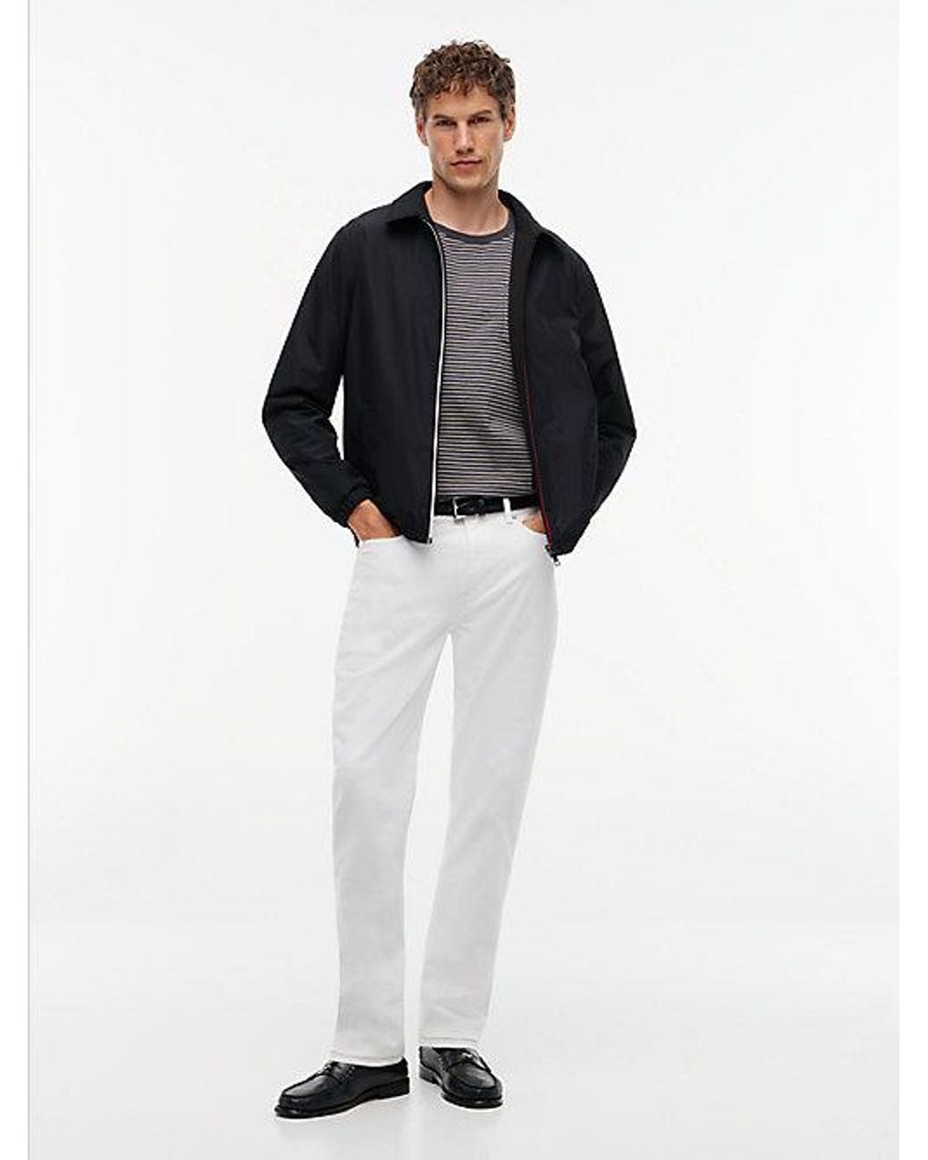 Tommy Hilfiger Blue Intechno Knit Reversible Zip Thru Jacket for men