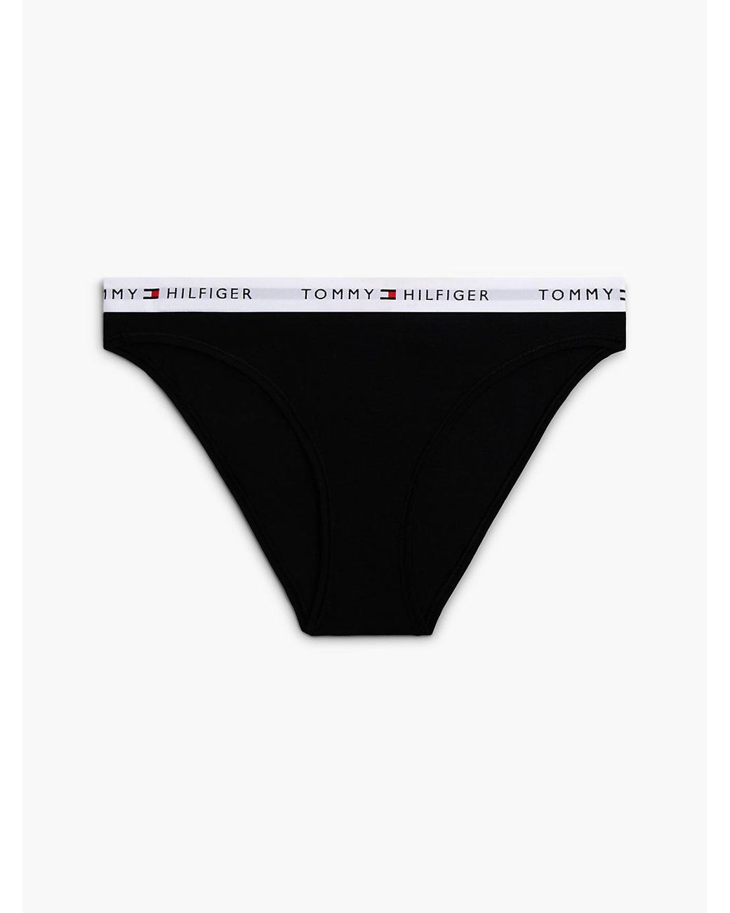 Tommy Hilfiger Black Repeat Logo Waistband Briefs