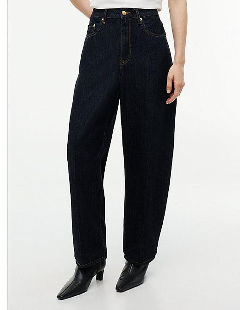 Tommy Hilfiger Blue Quinn Mid Rise Barrel Jeans