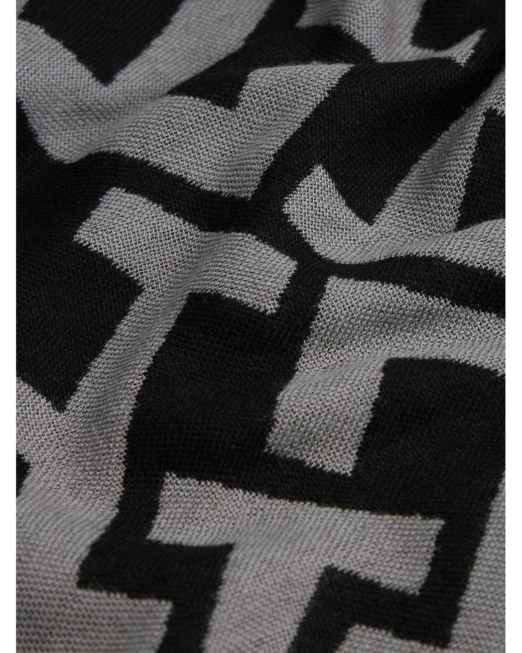 Sciarpa Th Monogram di Tommy Hilfiger in Black