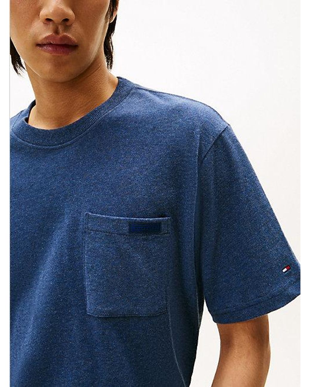 Tommy Hilfiger Blue Relaxed Jersey Crew Neck T-shirt for men