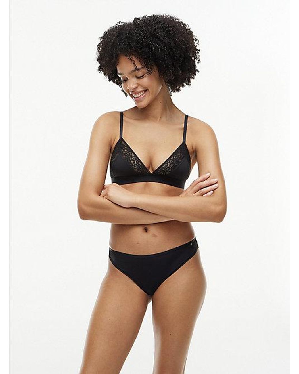 Tommy Hilfiger Black Floral Lace Briefs