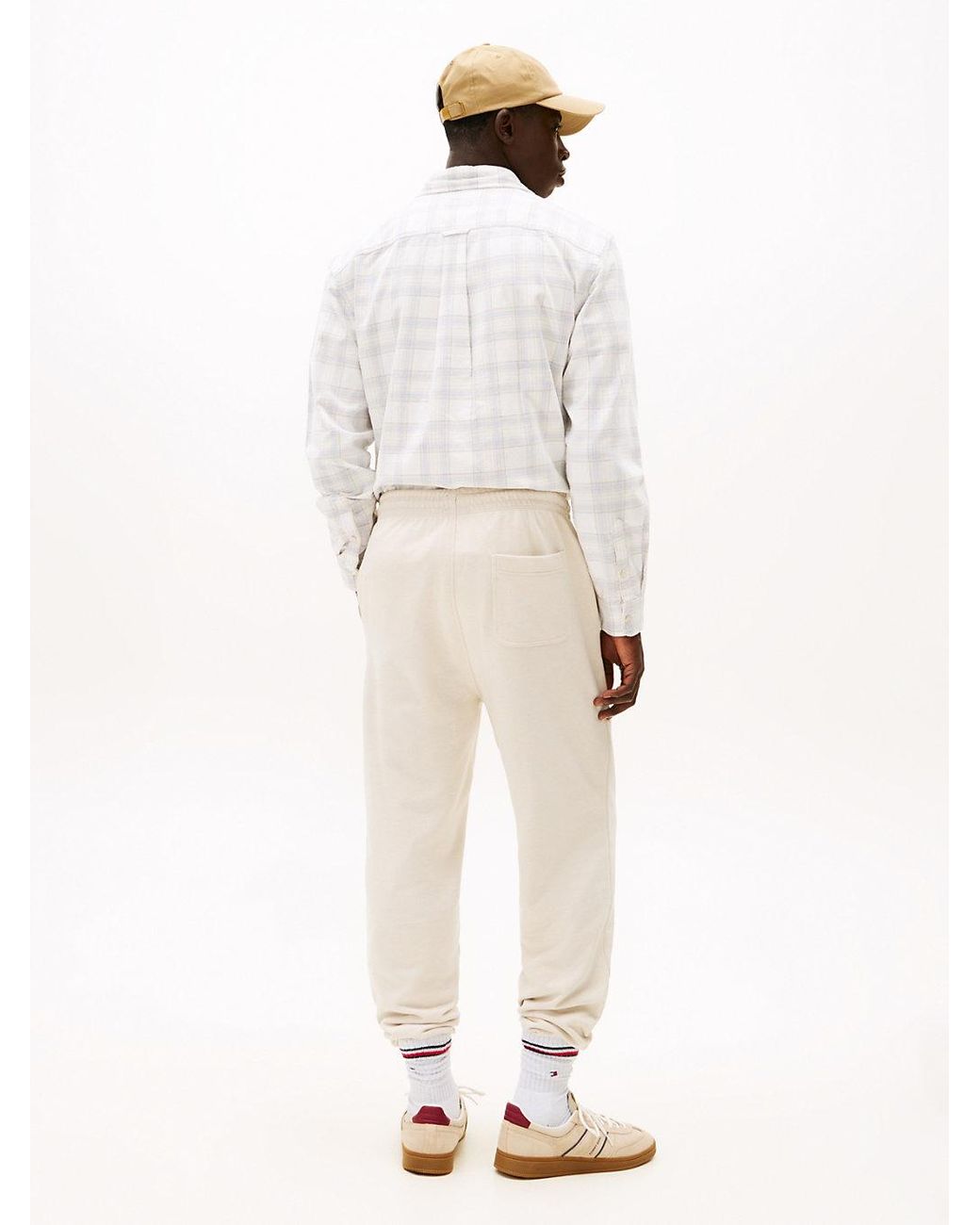 Tommy Hilfiger Natural Tommy Badge Brushed Terry Joggers for men