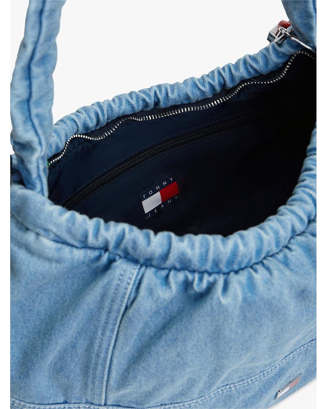 Tommy Hilfiger Blue Denim Multi Charm Hobo Bag