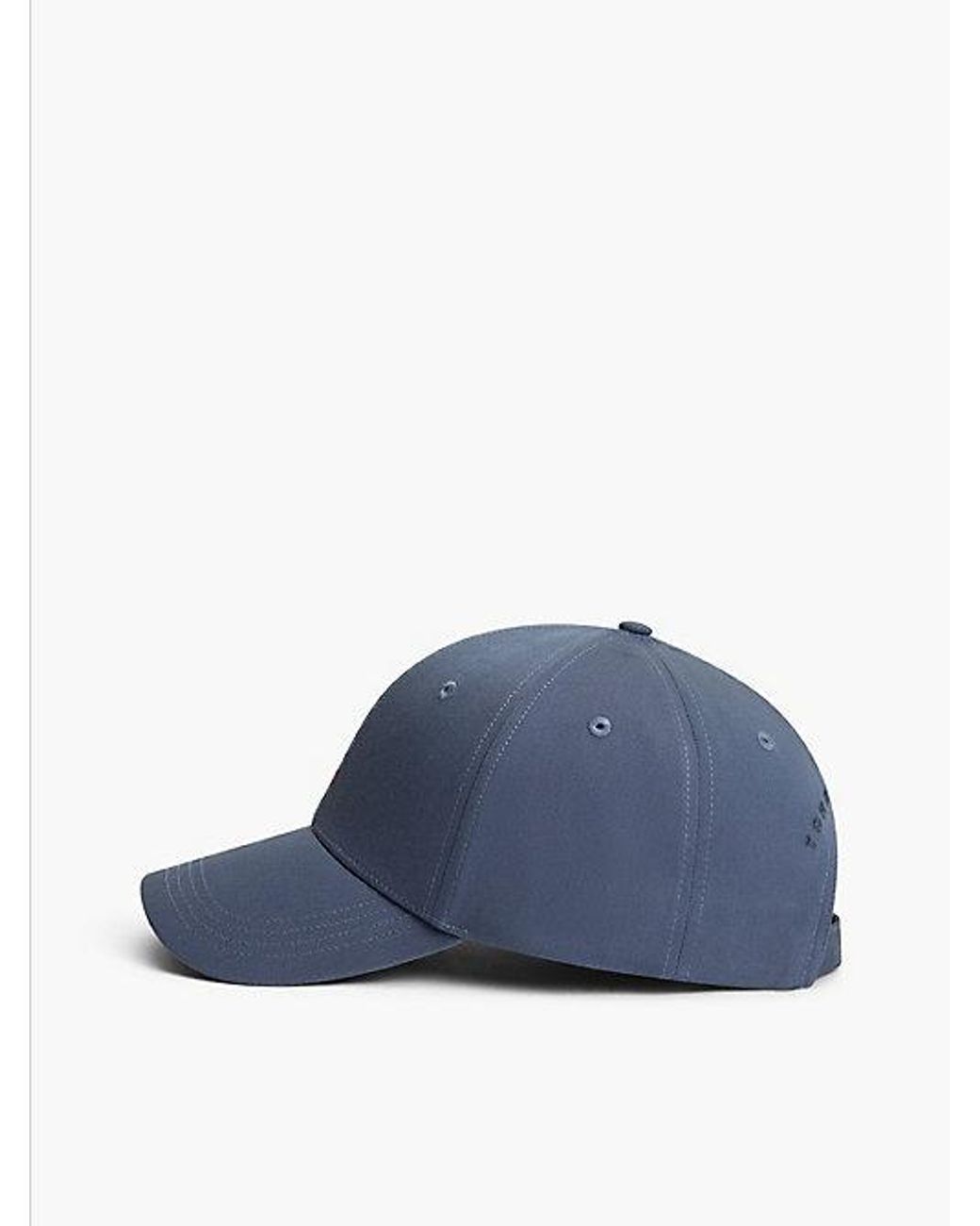 Tommy Hilfiger Blue Hilfiger Flag Embroidery Six Panel Baseball Cap for men