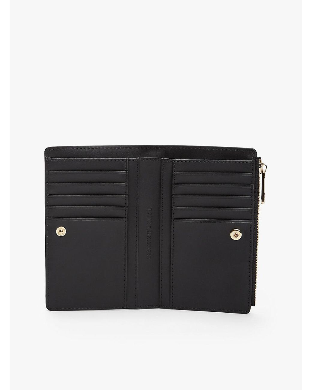Tommy Hilfiger Black Th Monogram Bifold Wallet