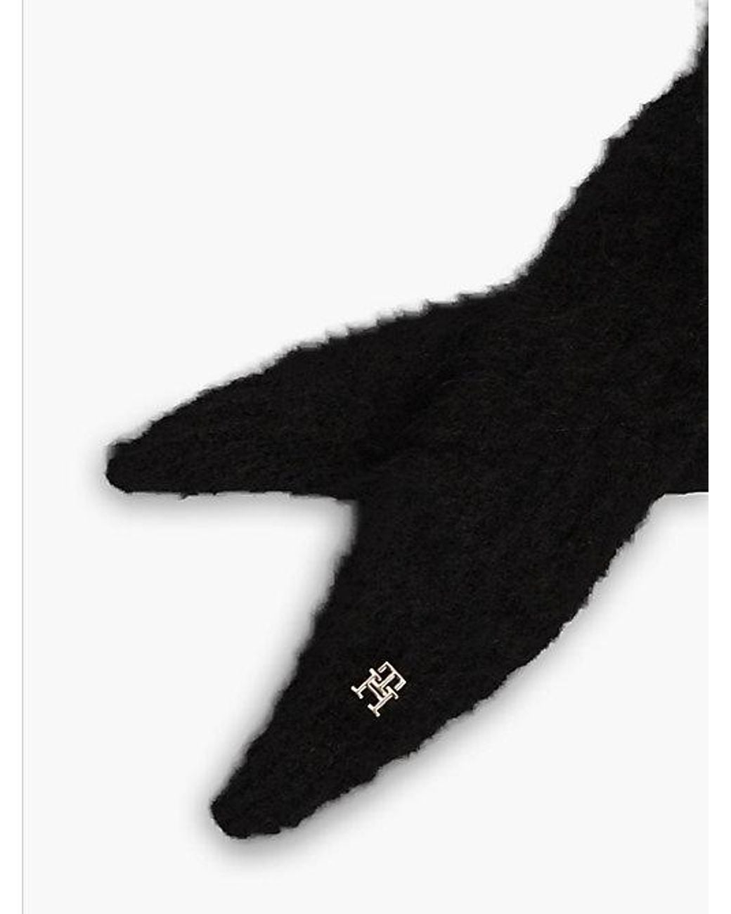 Tommy Hilfiger Black Chic Knitted Hood With Alpaca