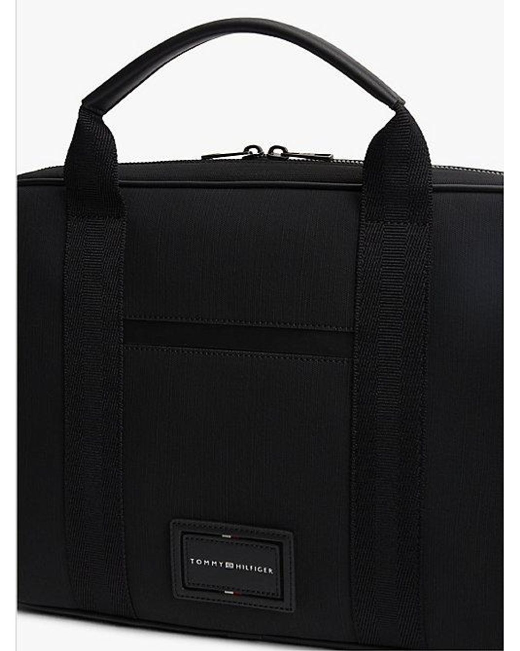Tommy Hilfiger Laptoptasche Aus Textil Mit Logo-Patch in Black für Herren