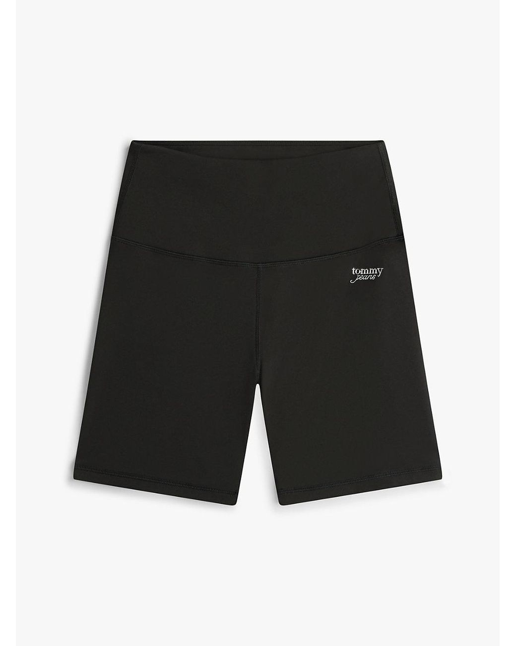 Tommy Hilfiger White Athleisure Interlock Knit Cycle Shorts