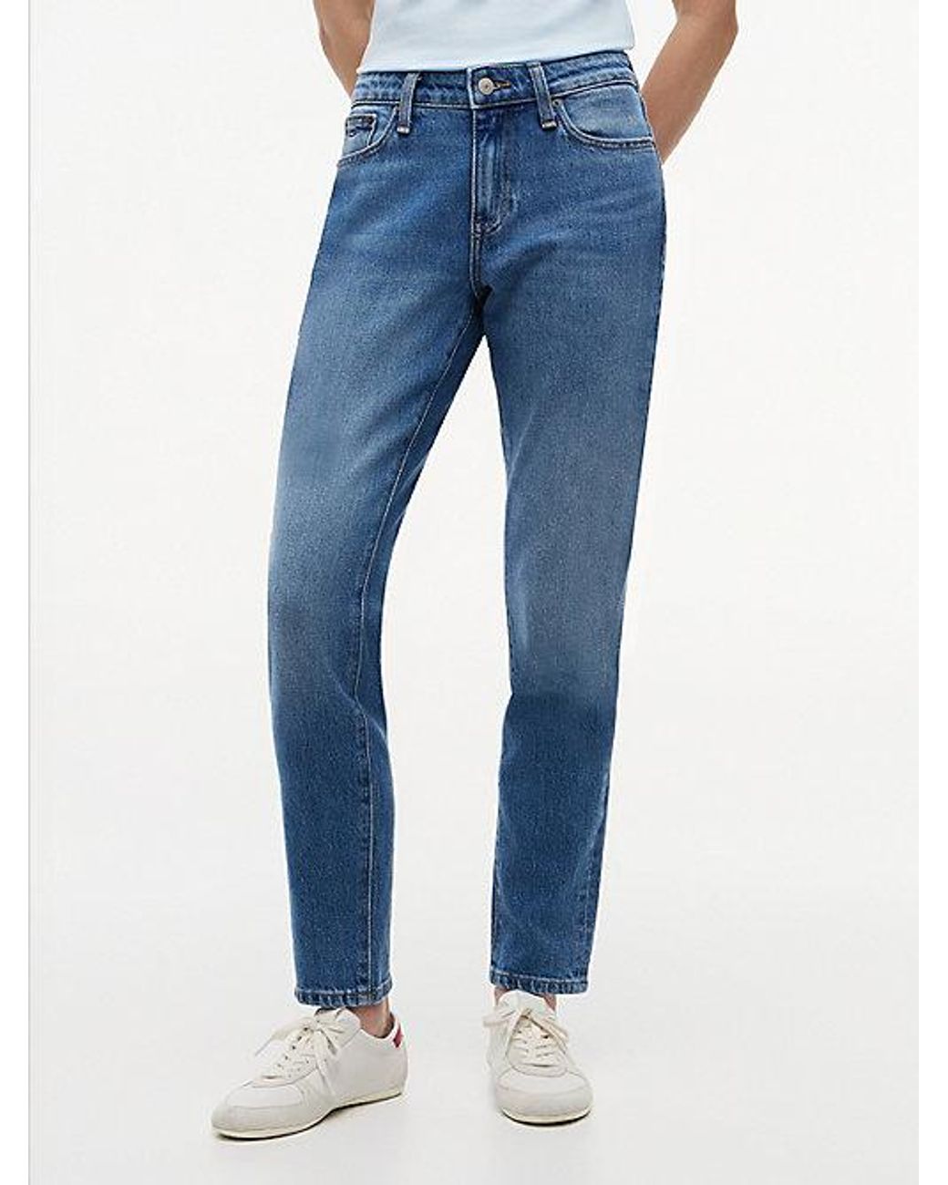 Tommy Hilfiger Blue Mid Rise Slim Jeans