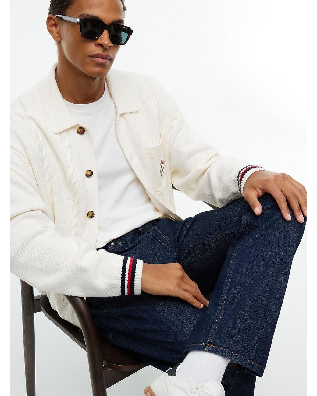 Tommy Hilfiger Green Sonny Tapered Jeans for men