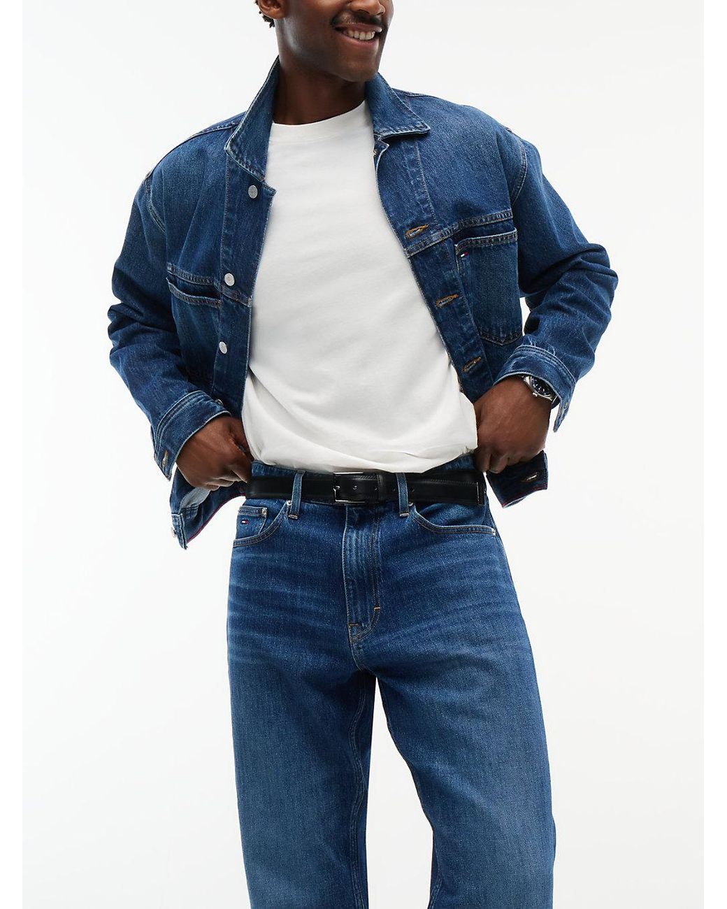 Tommy Hilfiger Blue Otis Regular Straight Jeans for men