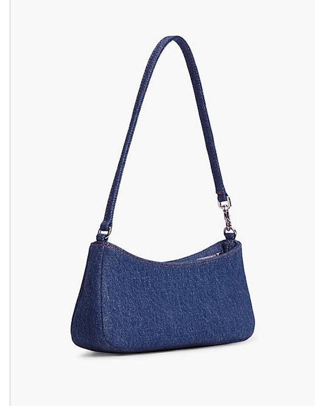 Tommy Hilfiger Blue Logo Plaque Denim Shoulder Bag