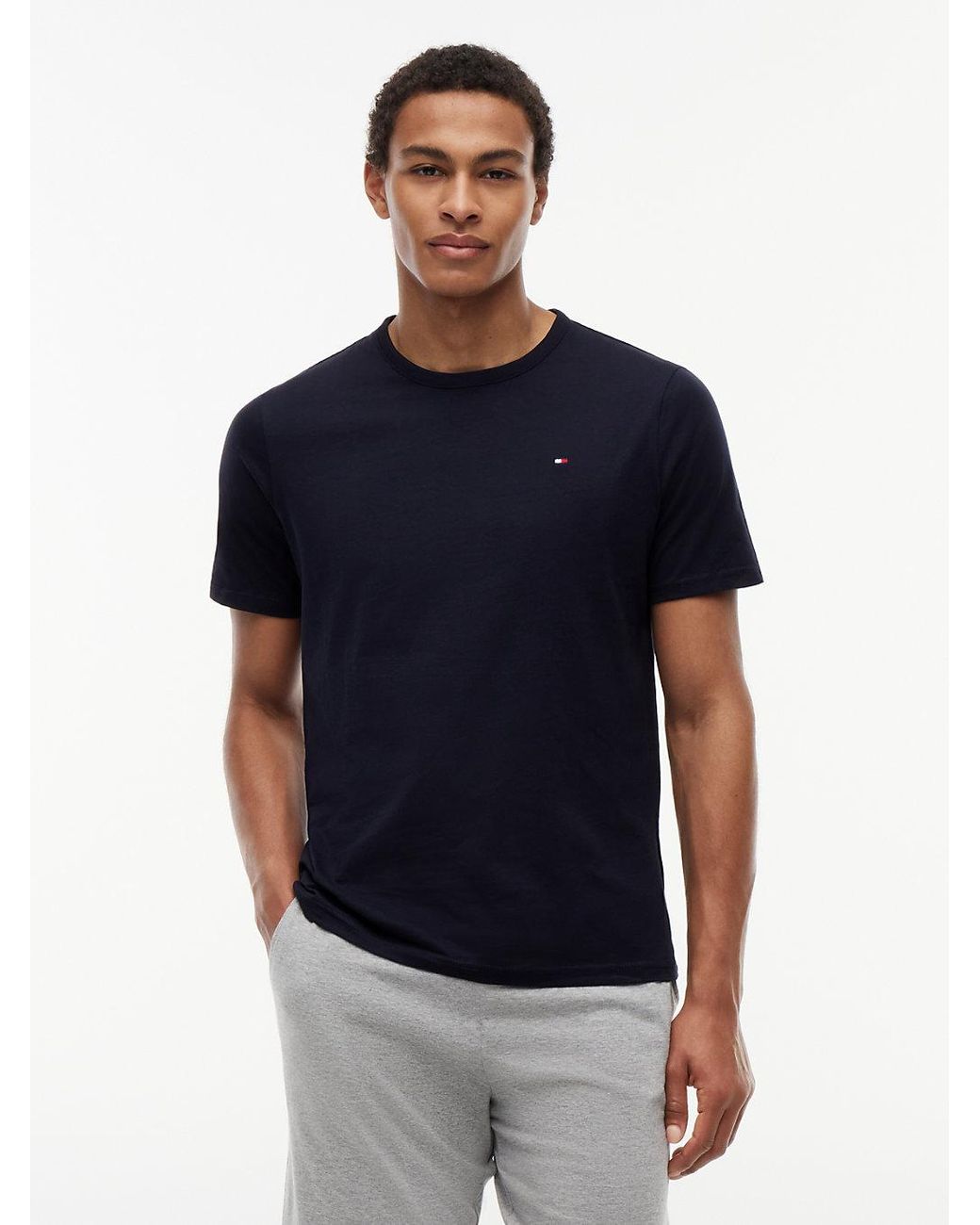 Tommy Hilfiger Blue 3-Pack Signature Jersey Lounge T-Shirts for men