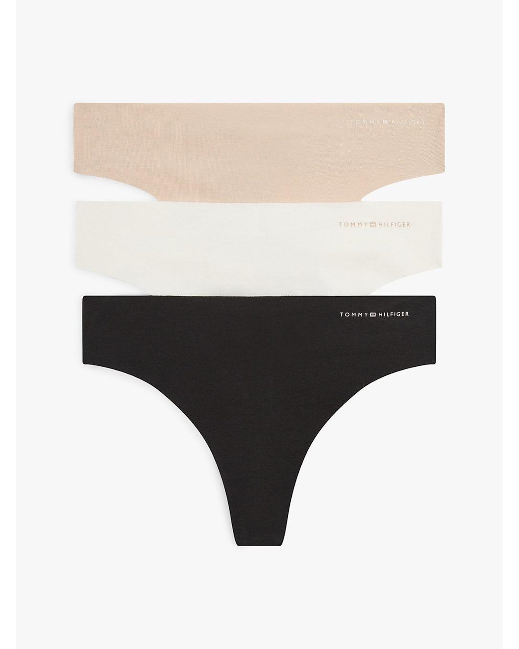 Lot De 3 Strings En Maille À Logo Tommy Hilfiger en coloris Natural