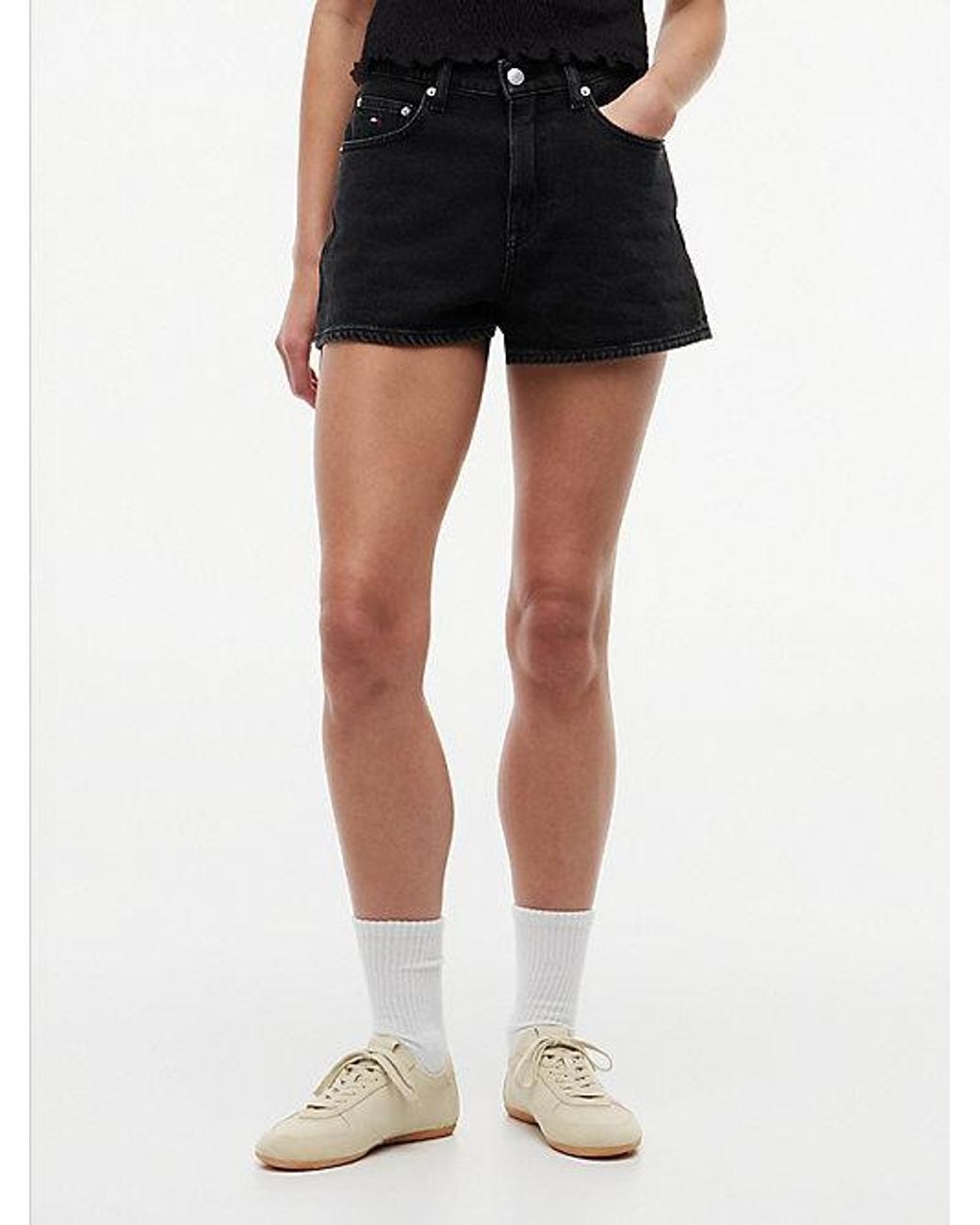 Tommy Hilfiger Black Regular Denim Shorts