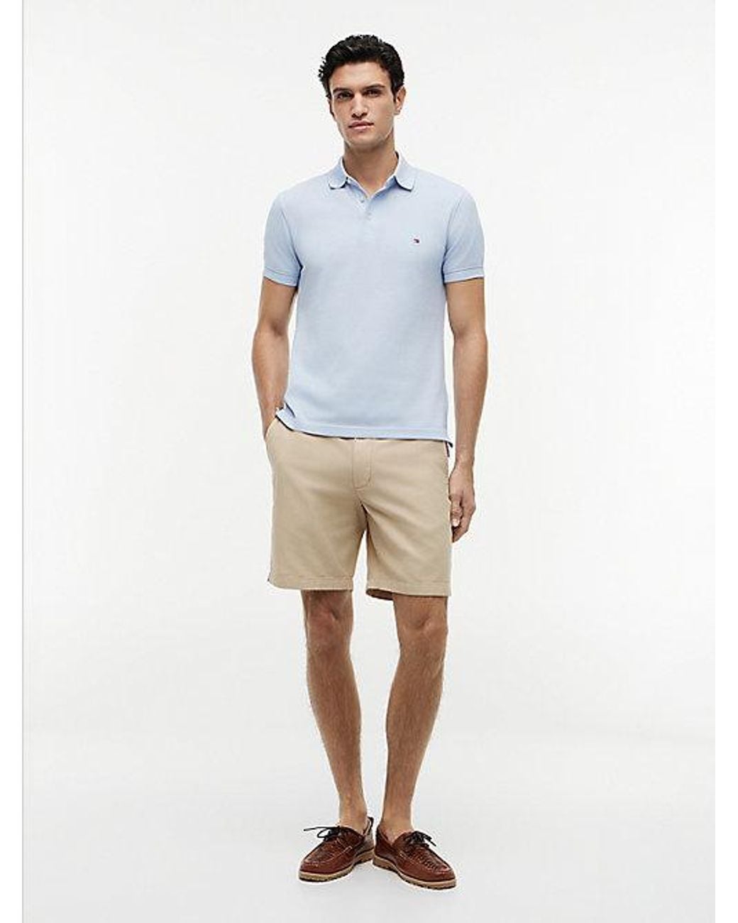 Tommy Hilfiger Blue 1985 Slim Fit Pique Polo Shirt for men