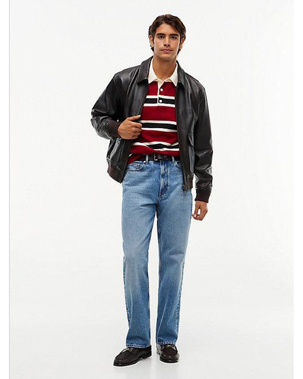 Tommy Hilfiger Blue River Relaxed Straight Faded Jeans for men