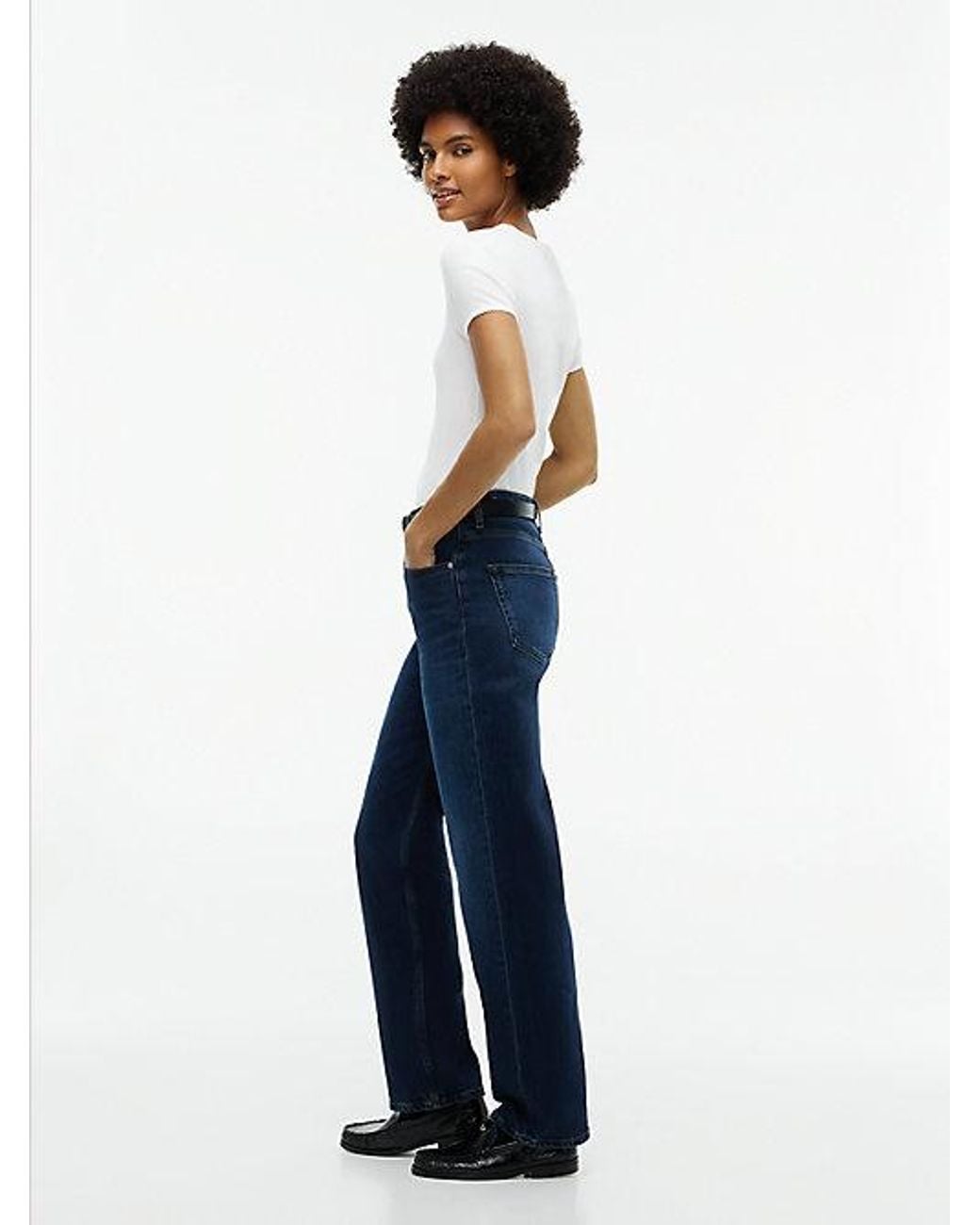 Tommy Hilfiger Blue Tommy Jeans Layla High Rise Straight Leg Jeans