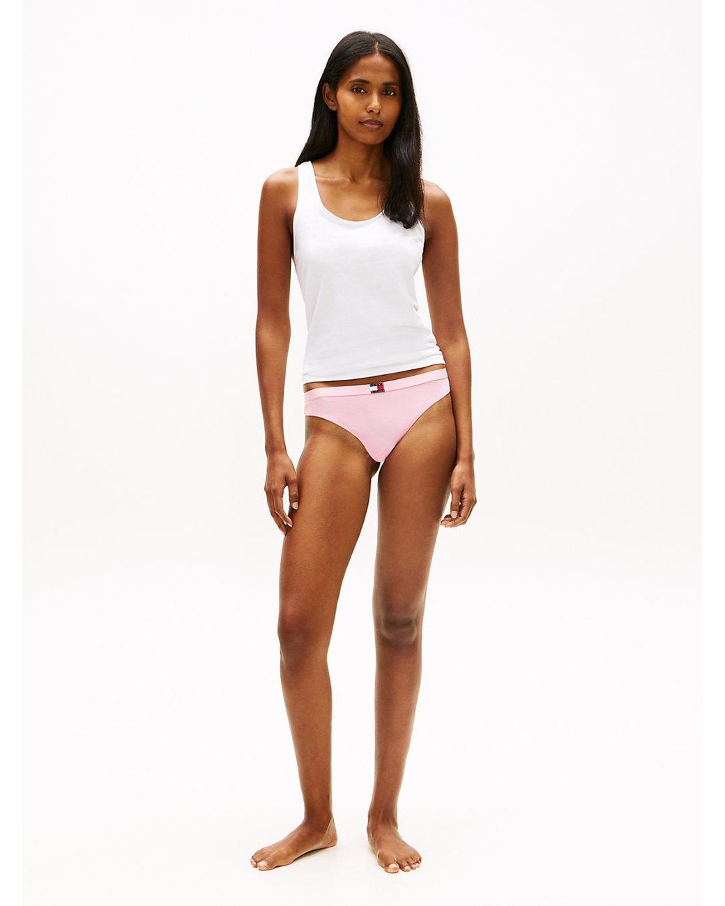 Tommy Hilfiger Pink 3-Pack Heritage Logo Thongs