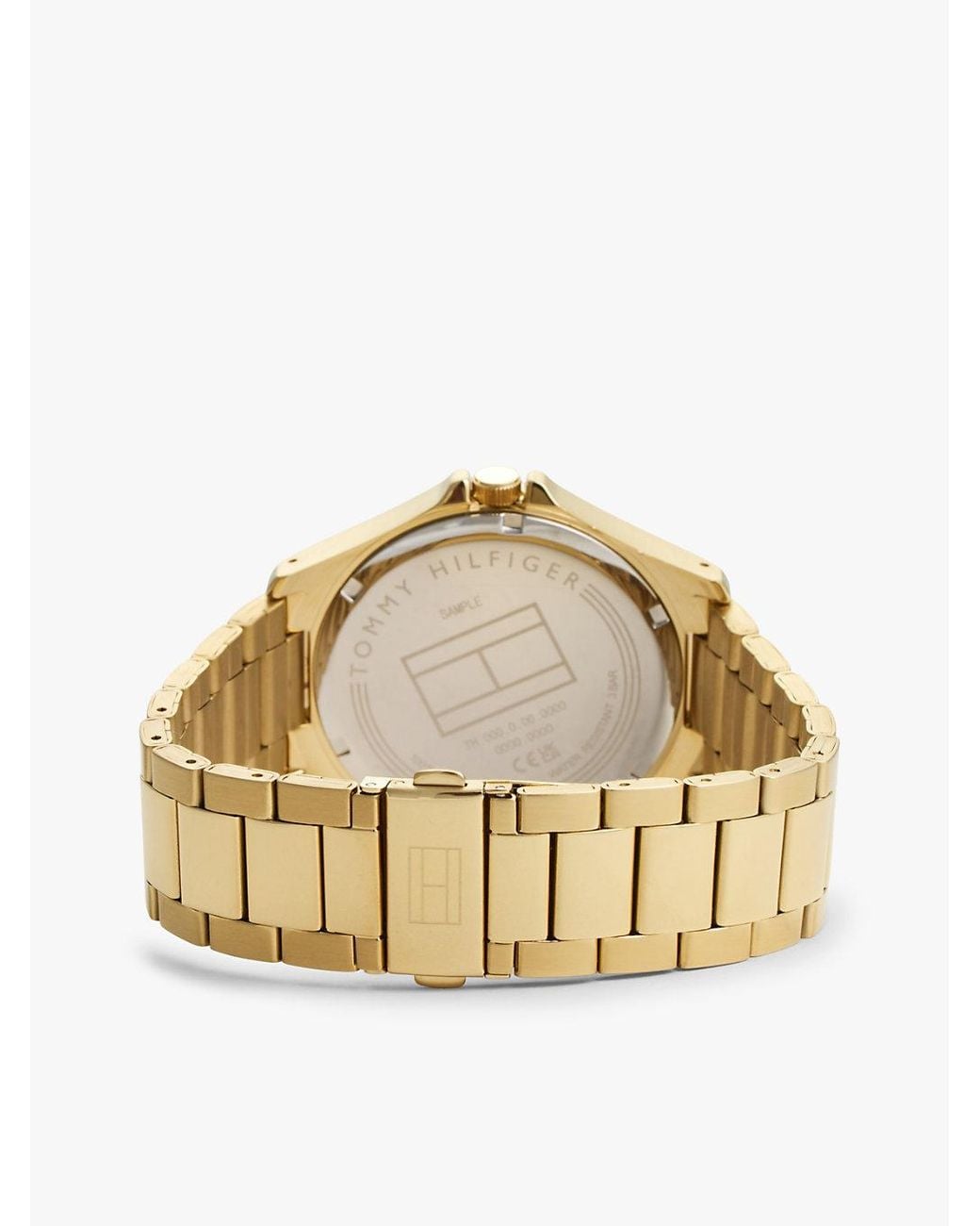 Tommy Hilfiger Metallic Dial-Plated Chain-Link Watch for men