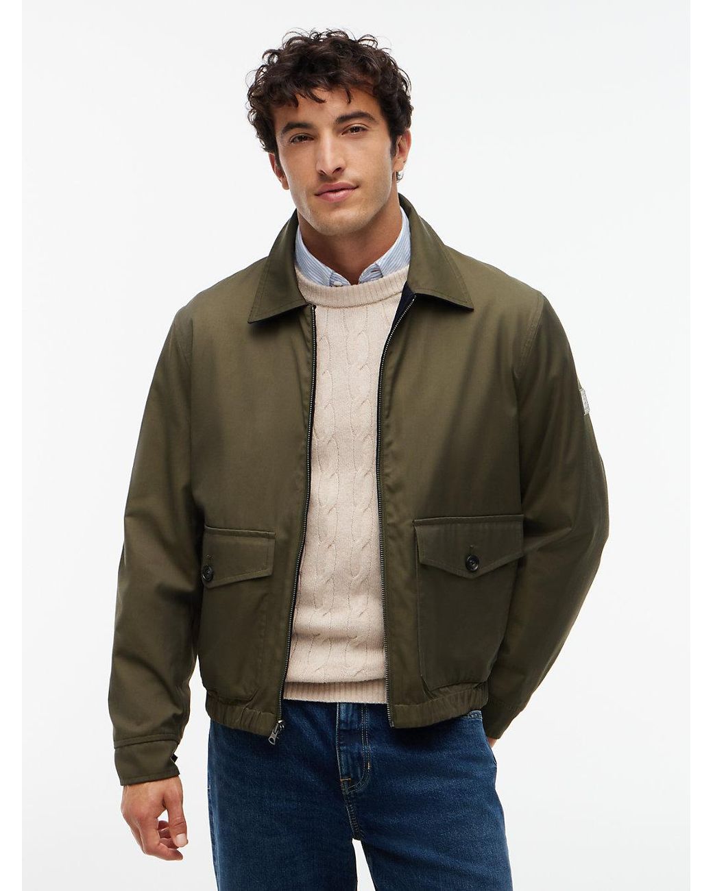 Tommy Hilfiger Blue Reversible Corduroy Ivy Jacket for men