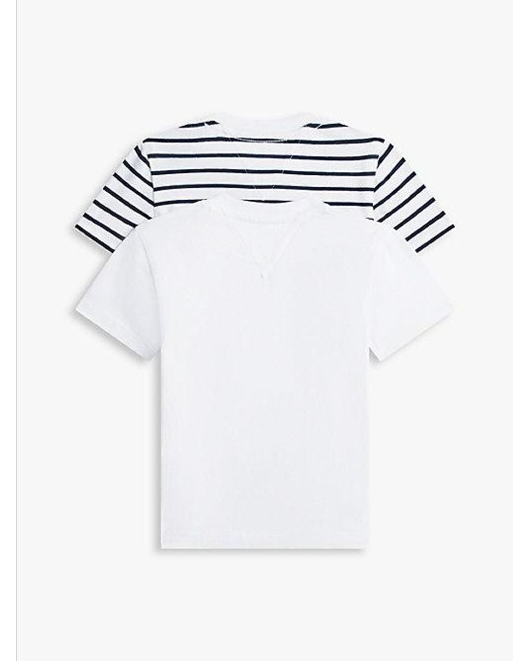 Tommy Hilfiger Blue 2 Pack Rope Logo Jersey T-Shirts