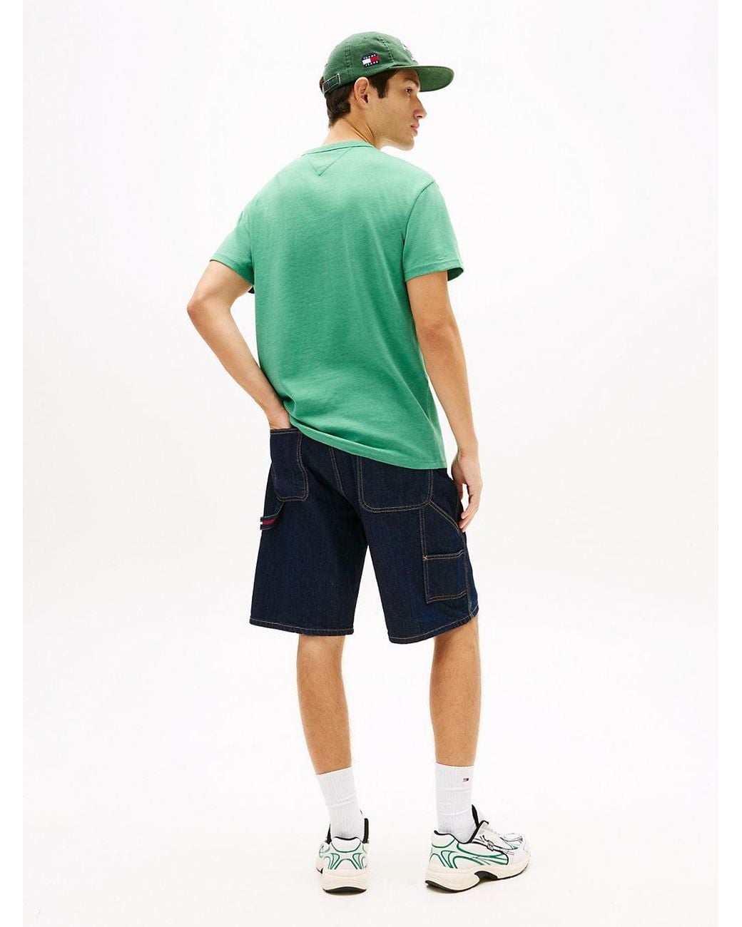 Tommy Hilfiger Green Tommy Badge Jersey Crew Neck T-Shirt for men