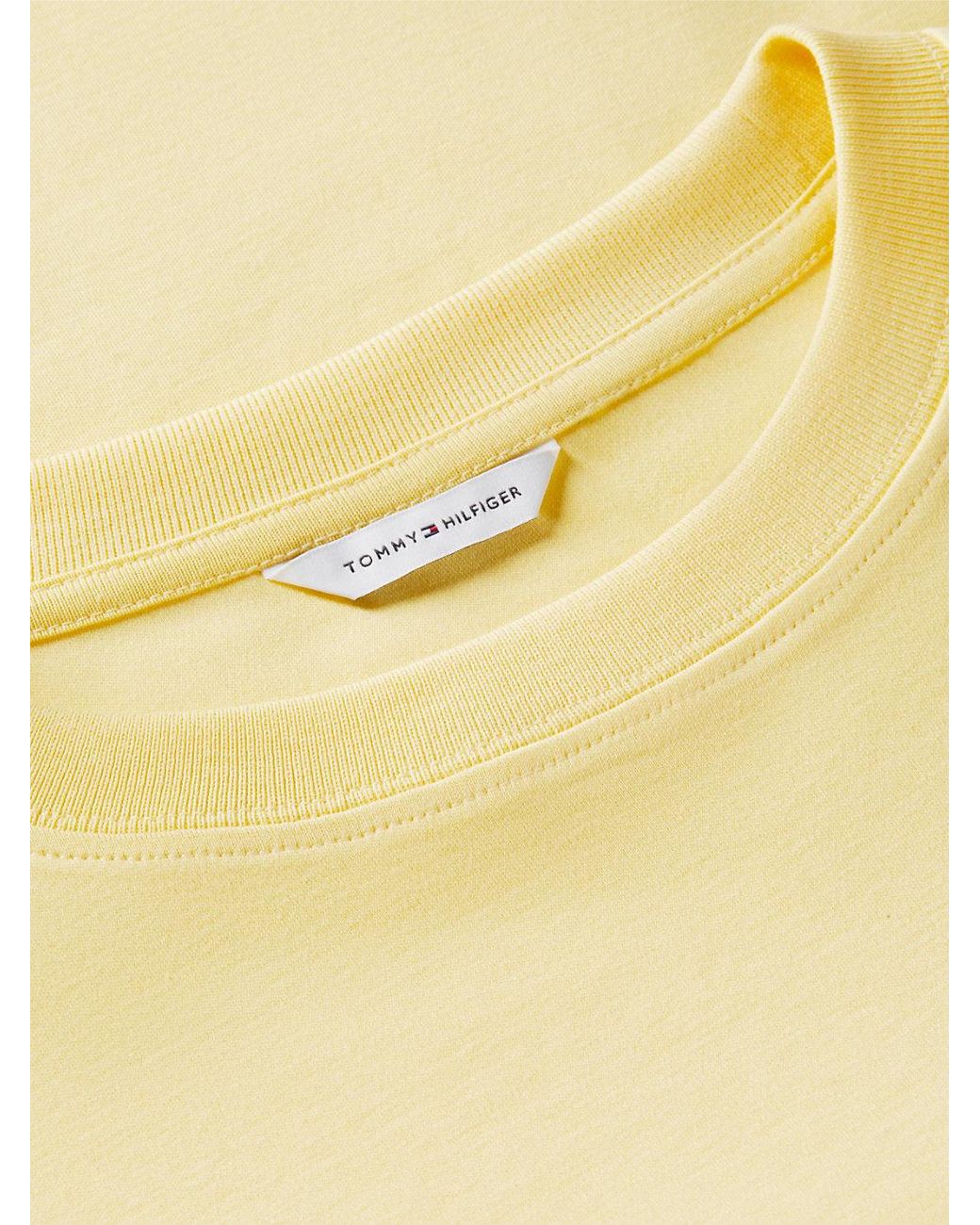 Tommy Hilfiger Metallic Interlock Knit Boxy Crew Neck T-Shirt