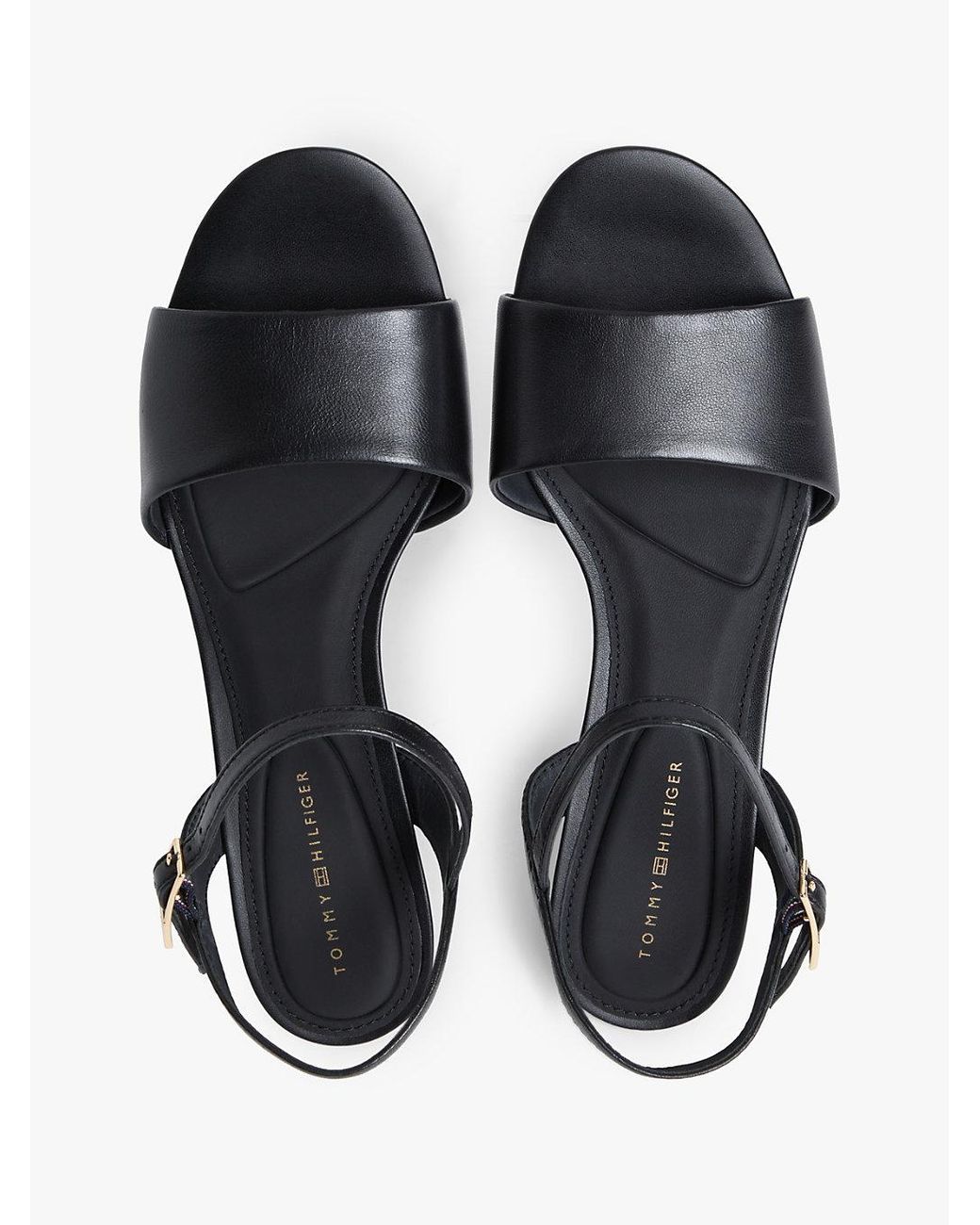 Tommy Hilfiger White Leather Open Toe Heeled Sandals