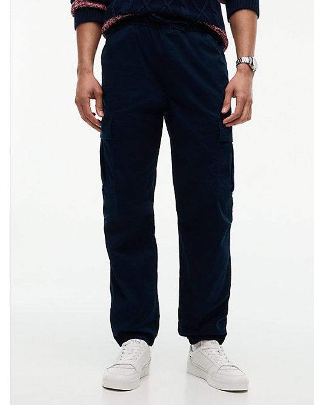 Tommy Hilfiger Blue Tommy Jeans Sonny Tapered Cargo Joggers for men
