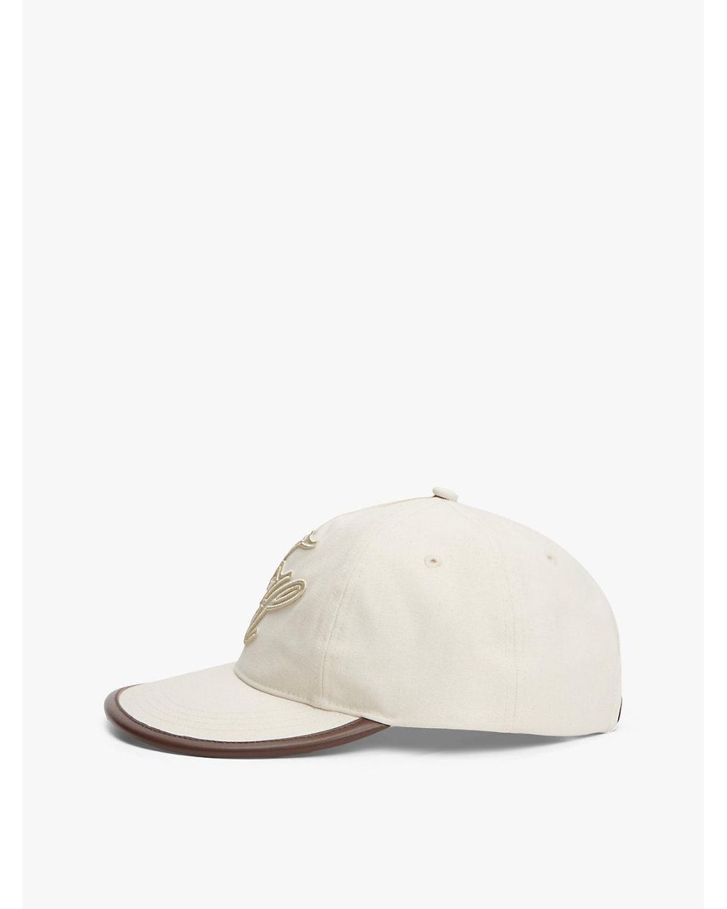 Tommy Hilfiger White Logo Embroidery Five-Panel Baseball Cap for men