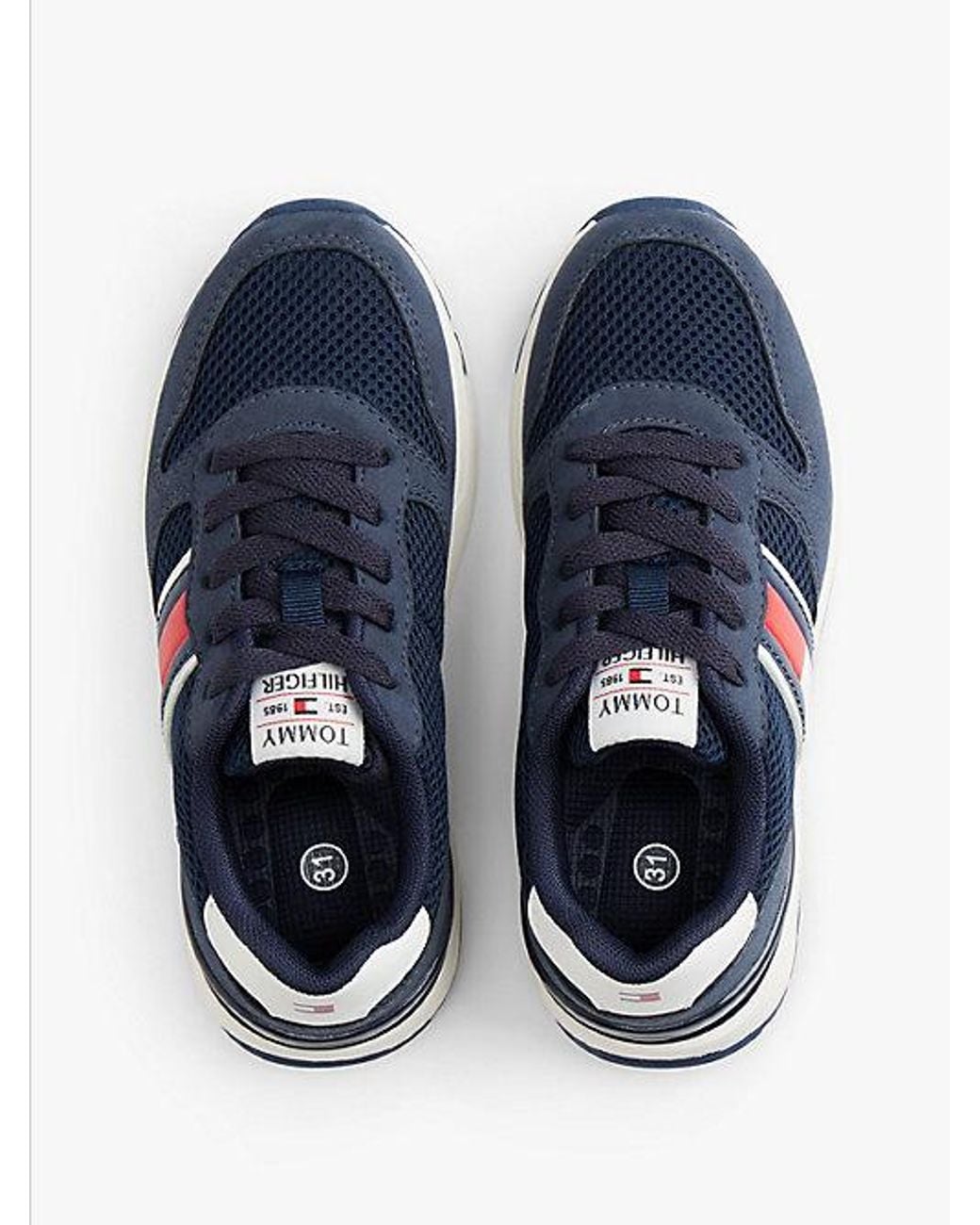 Tommy Hilfiger Blue Flag Mesh Trainers