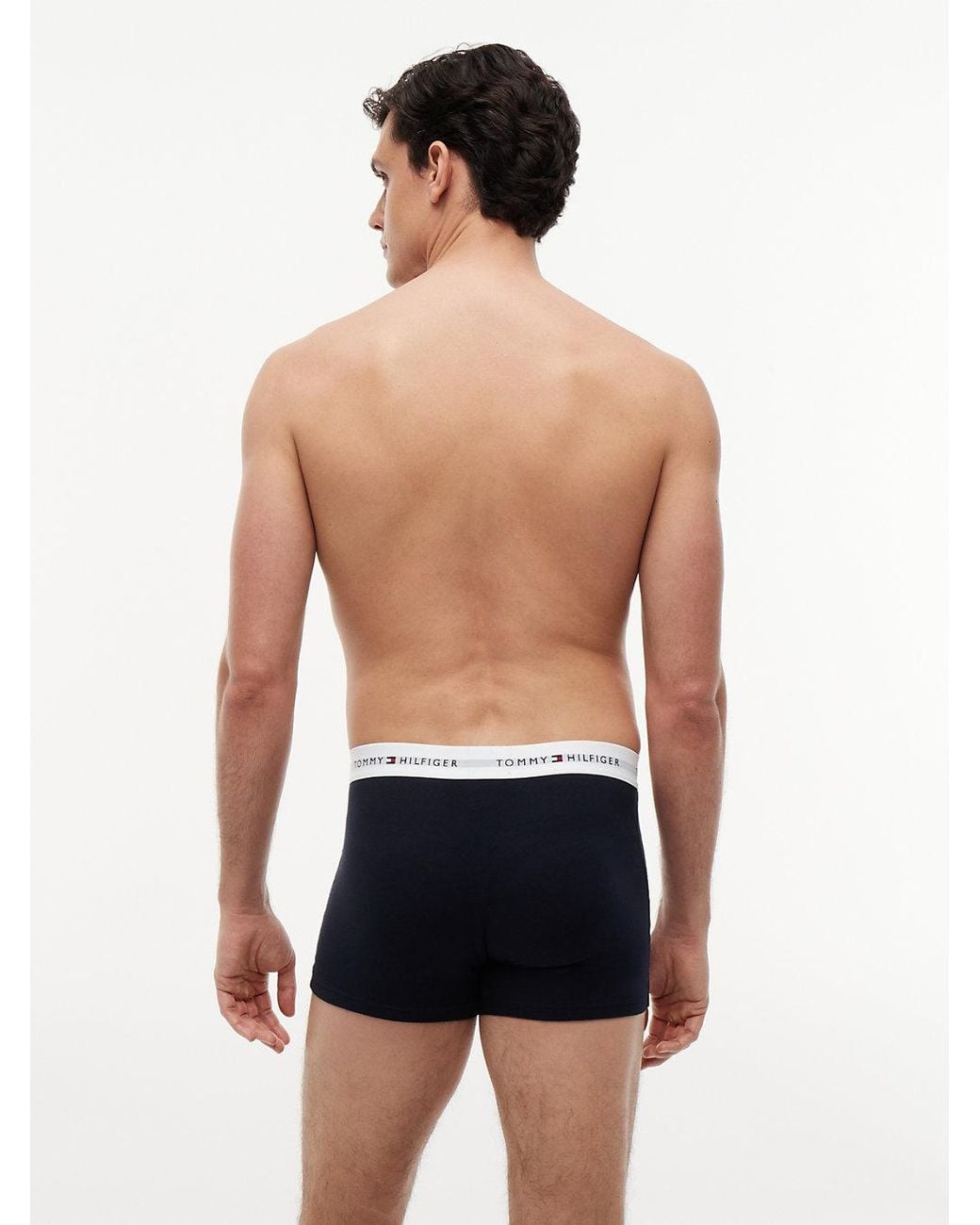 Tommy Hilfiger Red 3-Pack Signature Logo Waistband Trunks for men