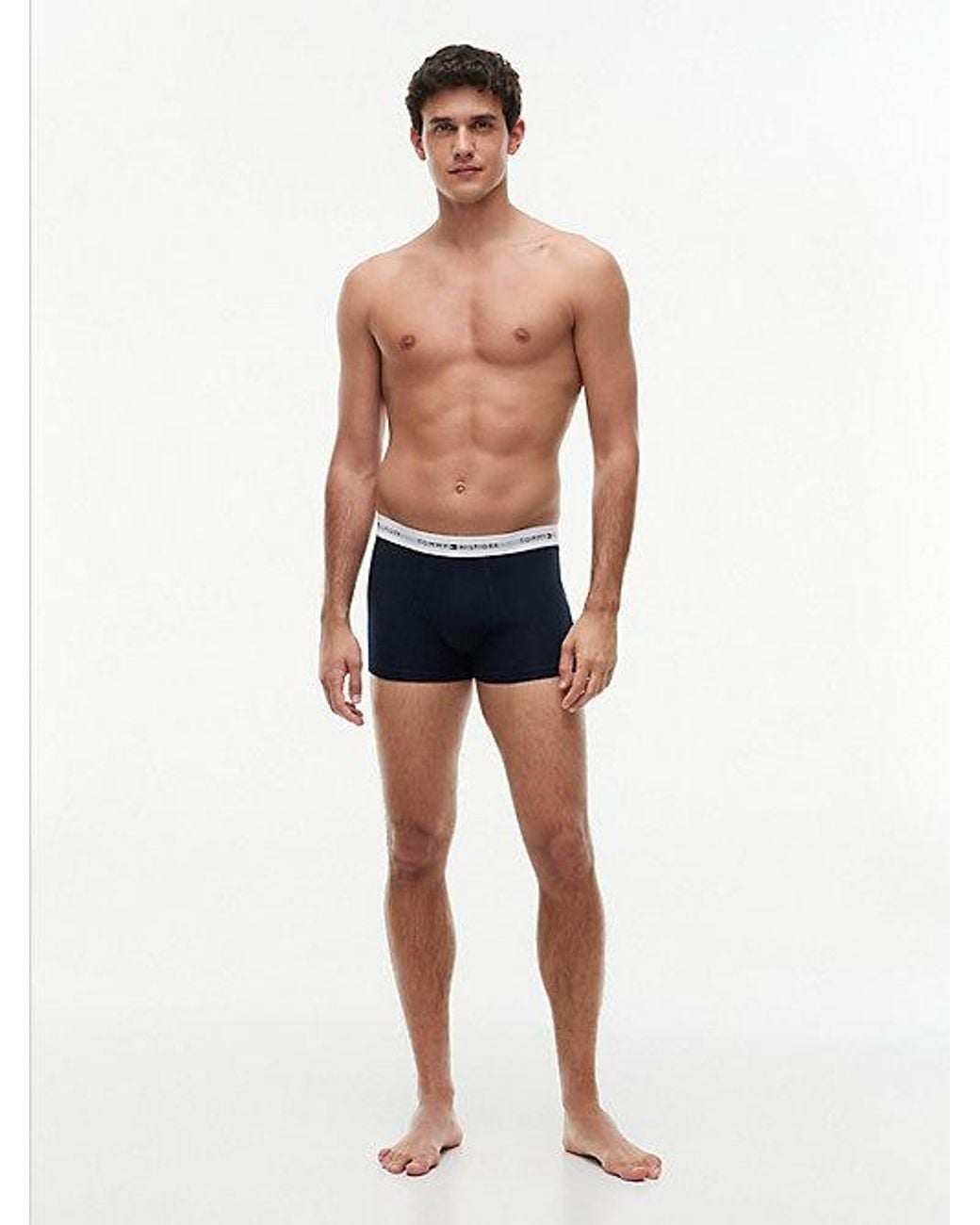 Tommy Hilfiger Gray 5 Pack Signature Logo Waistband Trunks for men