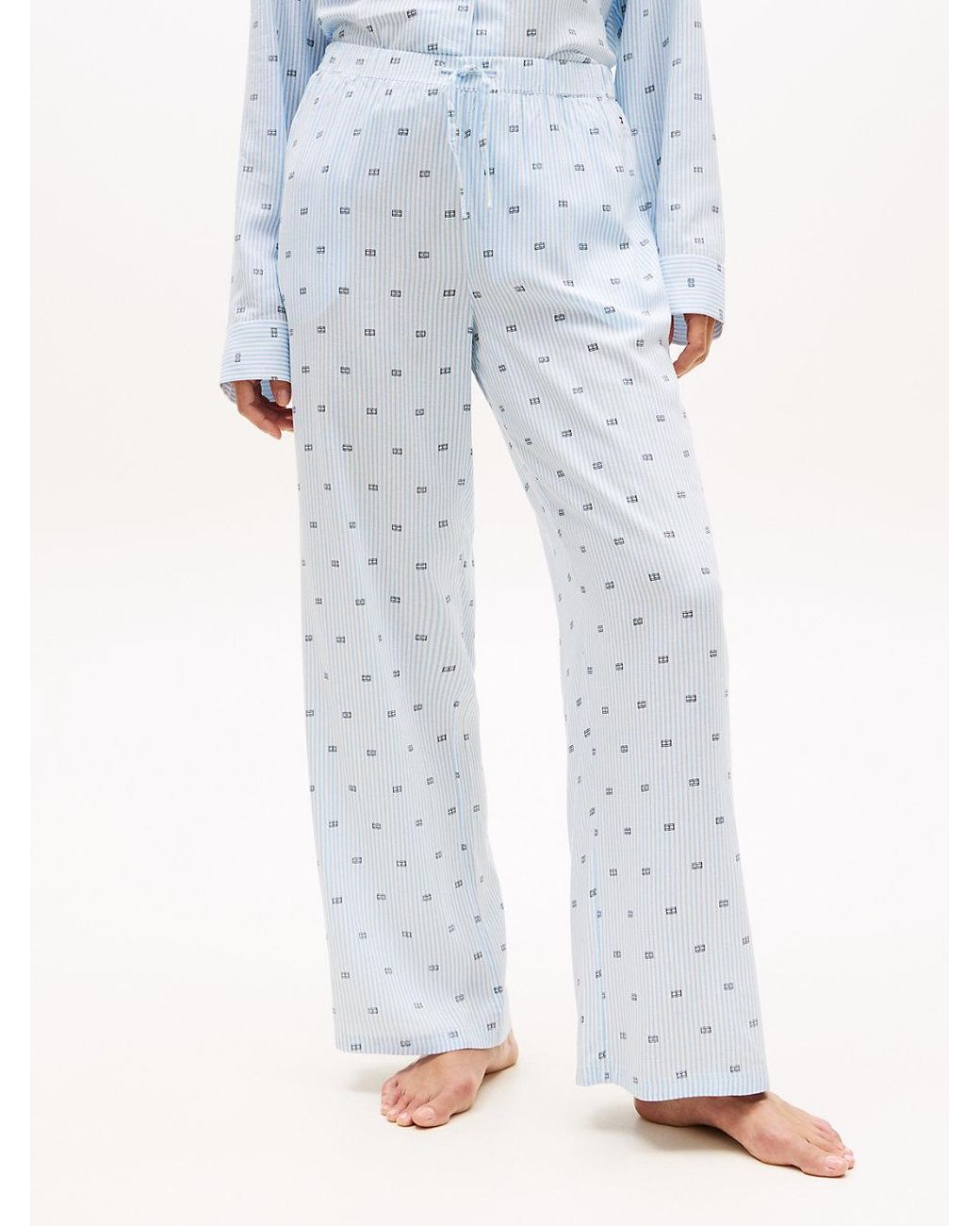Tommy Hilfiger Blue Essential Relaxed Drawstring Pyjama Bottoms
