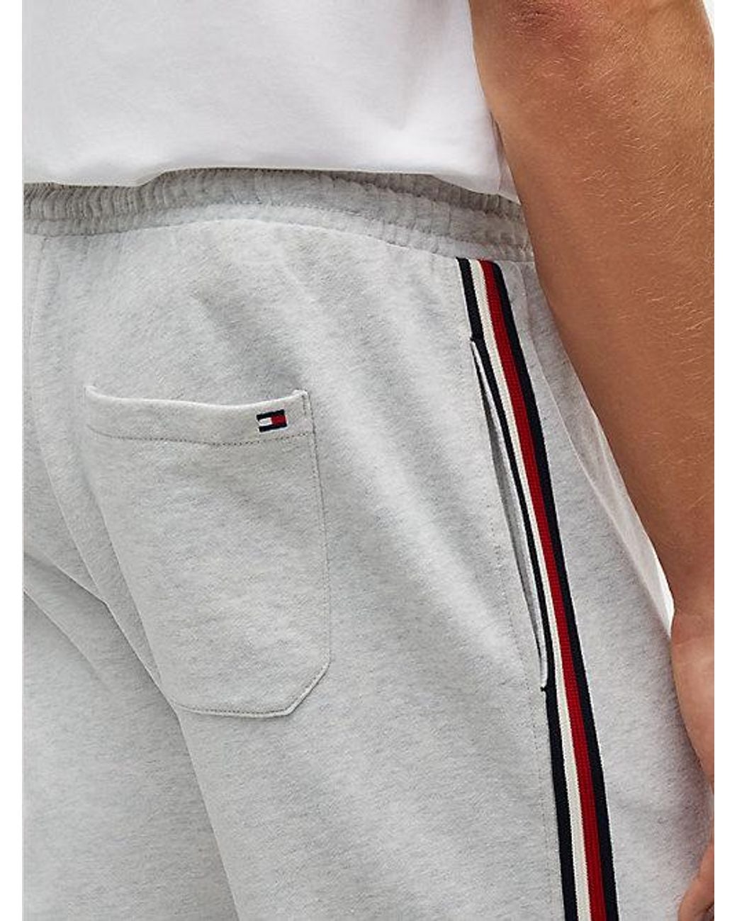 Tommy Hilfiger Gray Global Stripe Terry Lounge Joggers for men