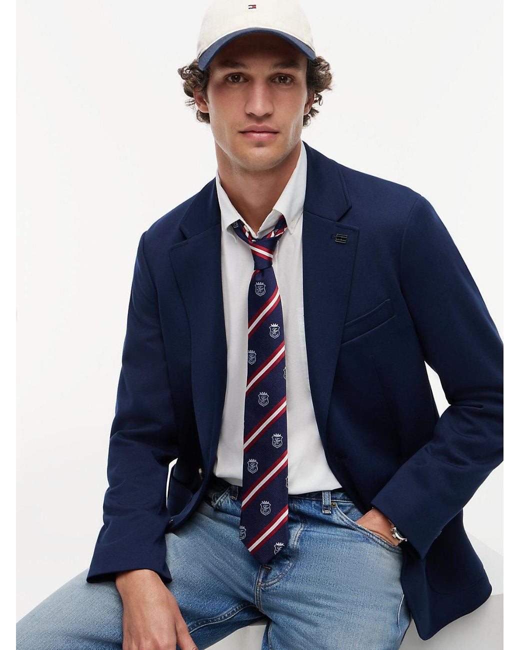 Tommy Hilfiger Blue New York Label Performance Regular Fit Blazer for men