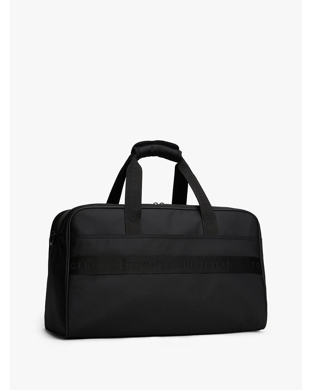 Borsone Con Logo Ripetuto di Tommy Hilfiger in Black da Uomo