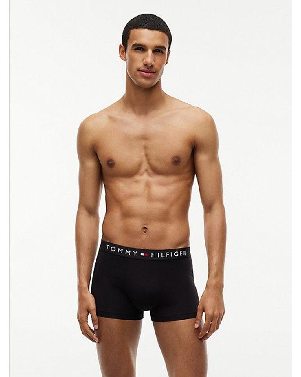 Tommy Hilfiger Blue 5 Pack Th Original Logo Waistband Trunks for men