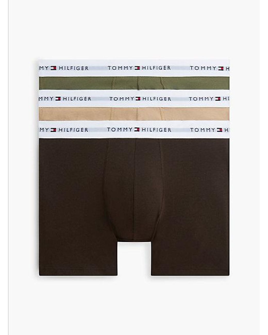 Tommy Hilfiger Multicolor 3 Pack Signature Logo Waistband Boxer Briefs for men
