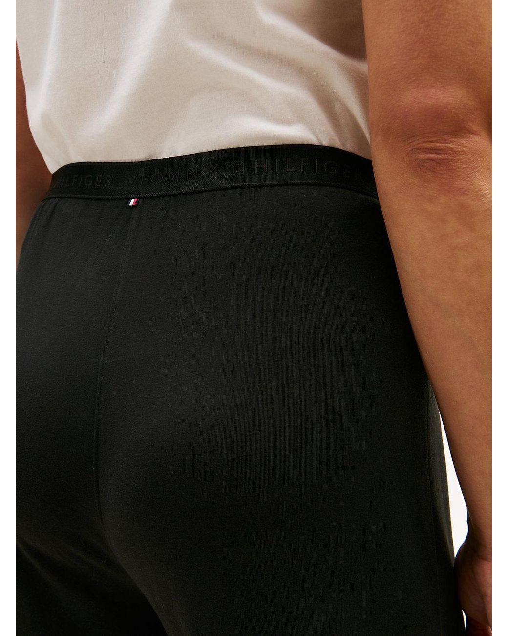 Tommy Hilfiger White Essential Print Pyjama Bottoms